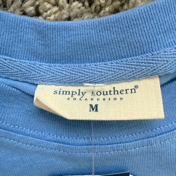 Simply Southern Light Blue Women’s Long Sleeve Tee - Picture 5 of 6